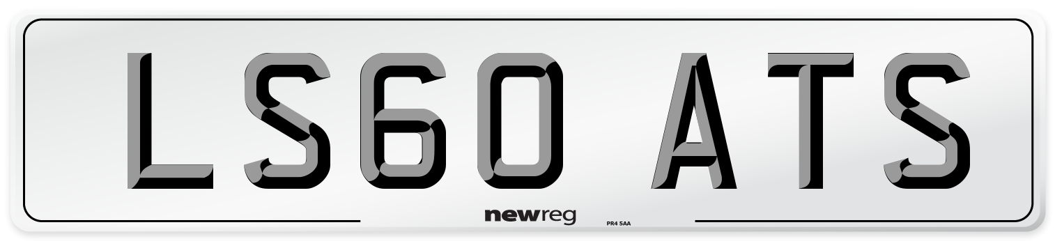 LS60 ATS Number Plate from New Reg